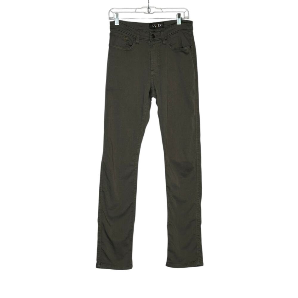 DU/ER dark green straight legs jeans size 28